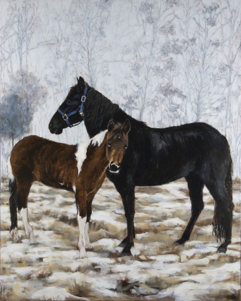 Beasley's Horses - 60 x 48 - acrylic on canvas